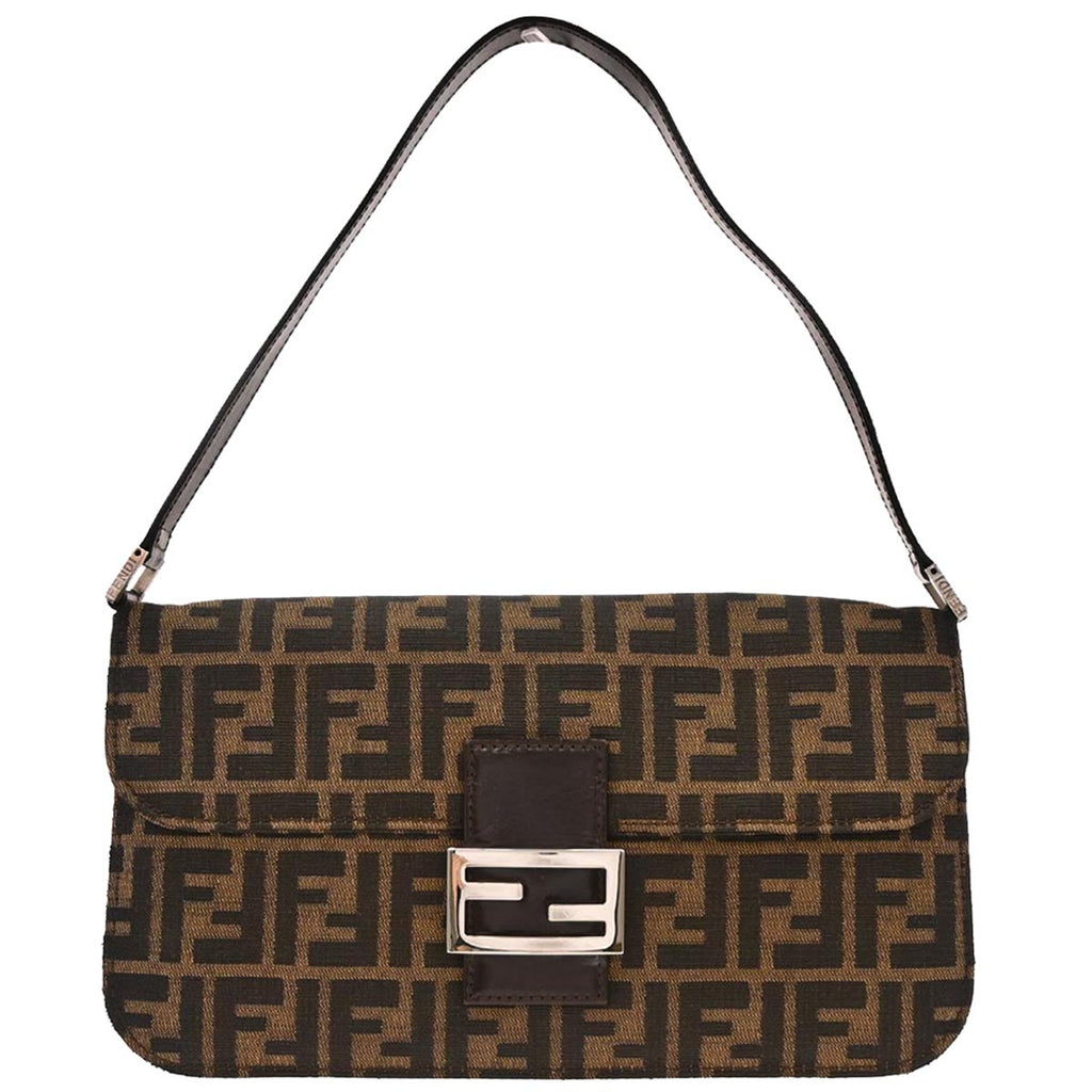 Fendi Brown Canvas Zucca Handbag