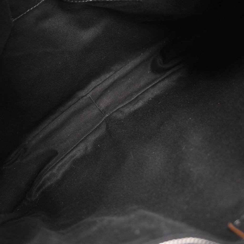 Celine * Black Canvas Macadam Tote Handbag
