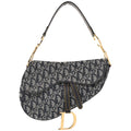 Christian Dior Navy Trotter Saddle Handbag
