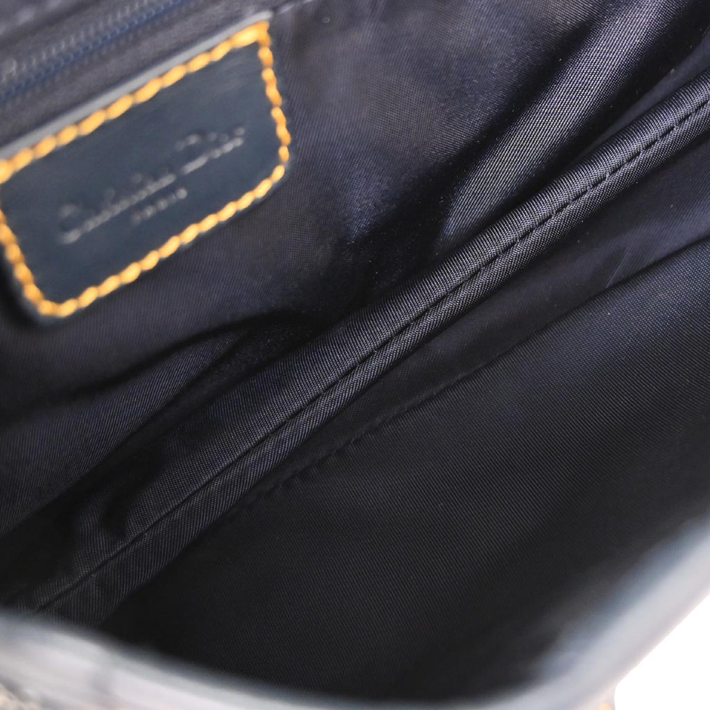 Christian Dior Navy Trotter Saddle Handbag