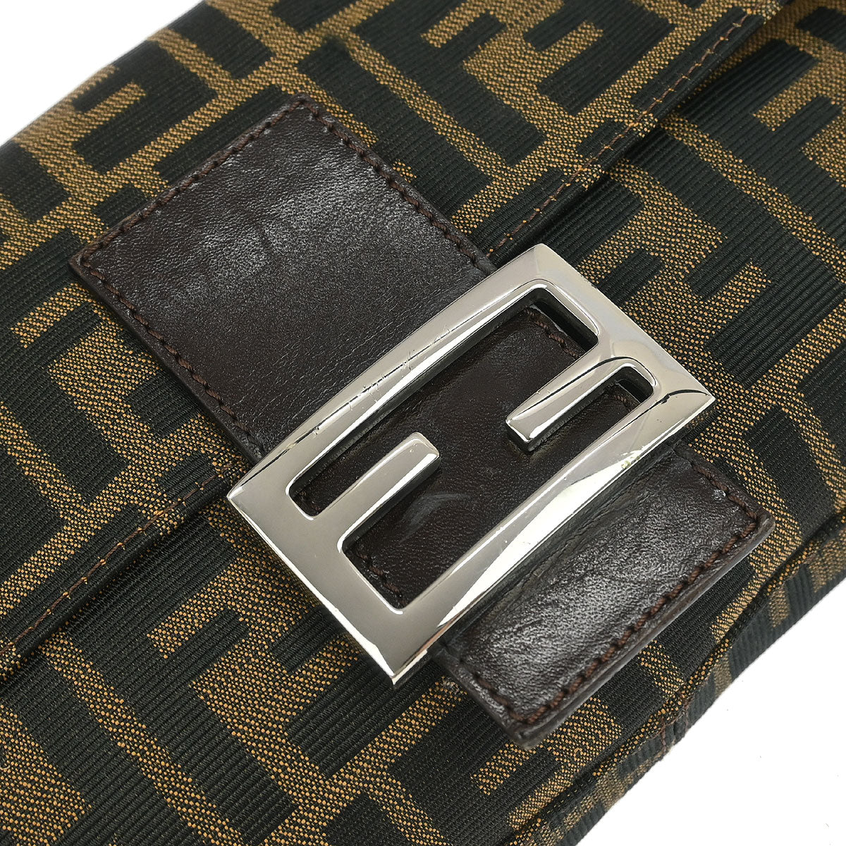 Fendi Brown Zucca Baguette Handbag