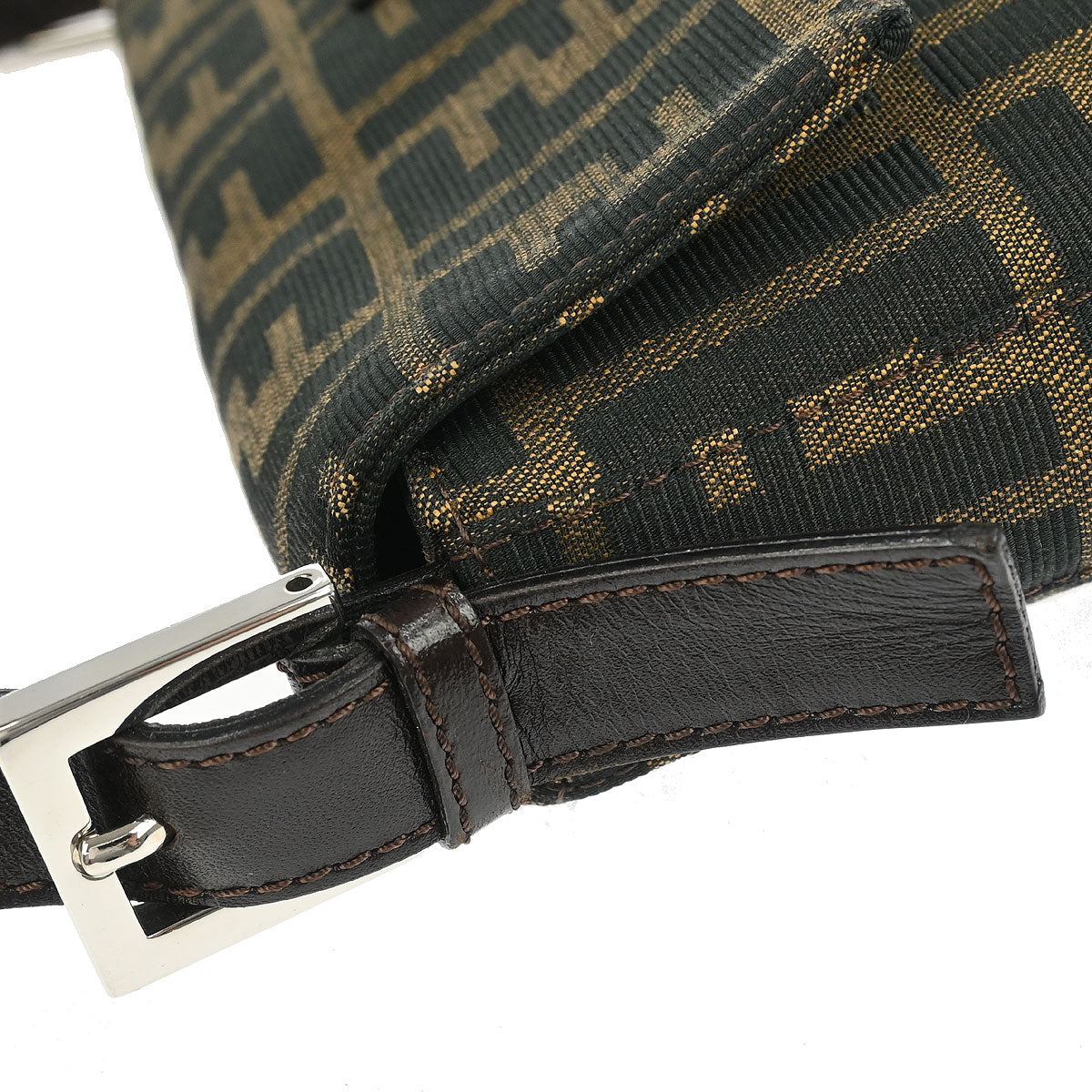 Fendi Brown Zucca Baguette Handbag
