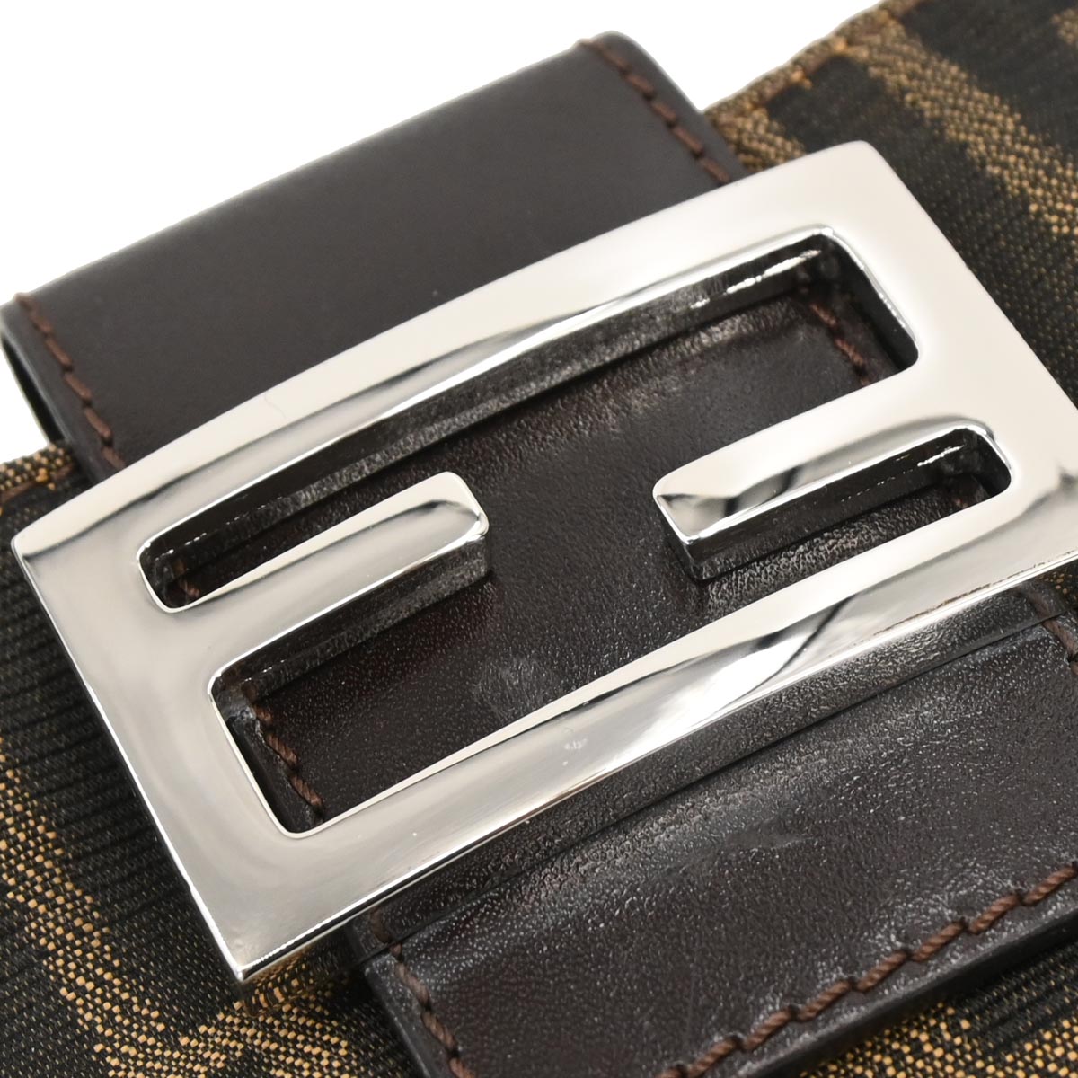Fendi Brown Canvas Zucca Handbag