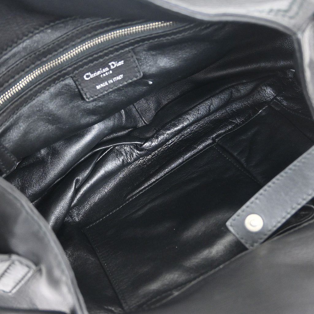 Christian Dior Black Leather Shoulder Bag