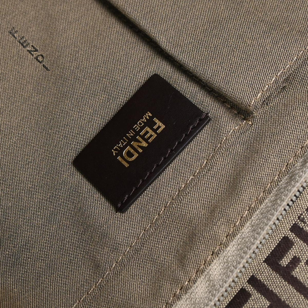 Fendi Beige Blue Zucchino Tote Bag