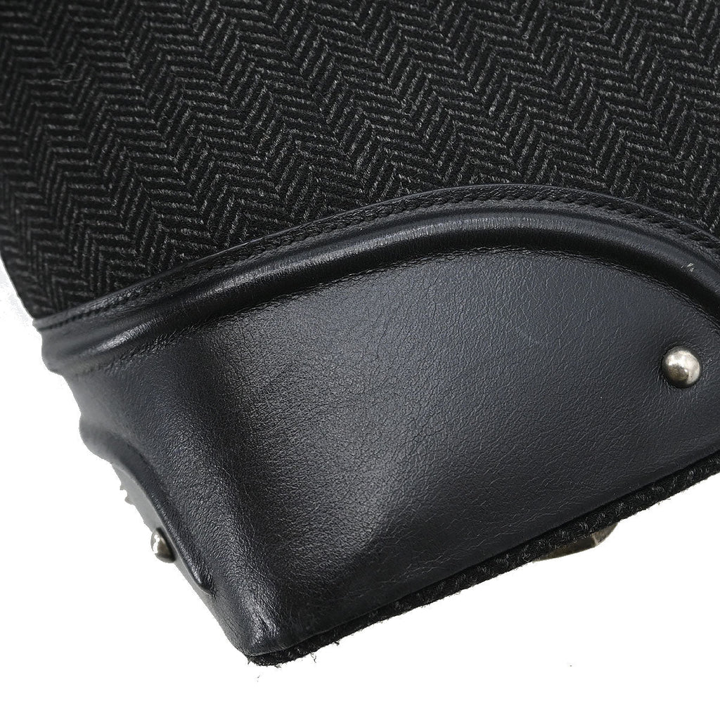 Christian Dior Black Canvas Jeanne Handbag