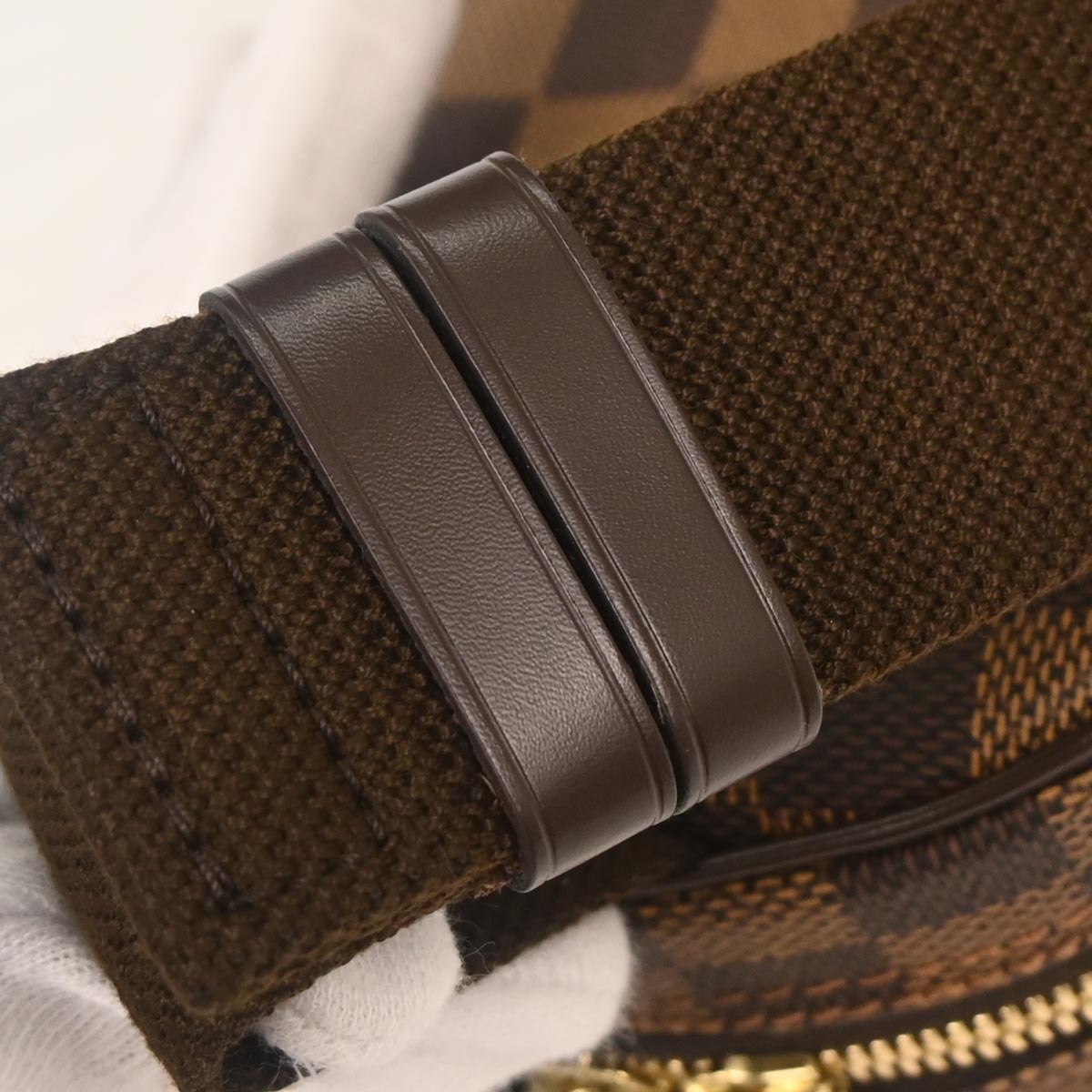 Louis Vuitton 2009 Damier Pochette Gange Body Bum Bag N48048