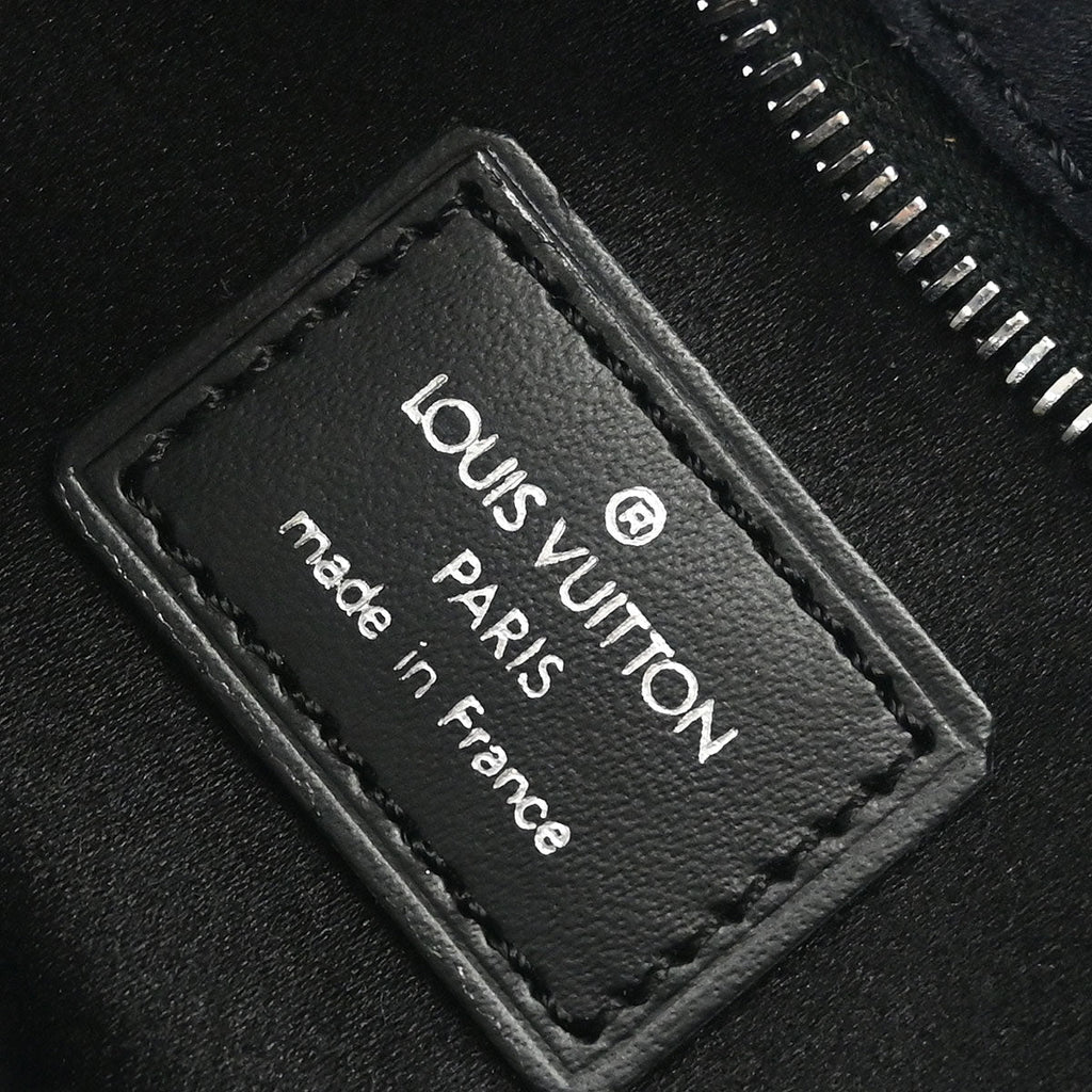 Louis Vuitton 2001 Black Monogram Satin Little Boulogne Handbag M92142