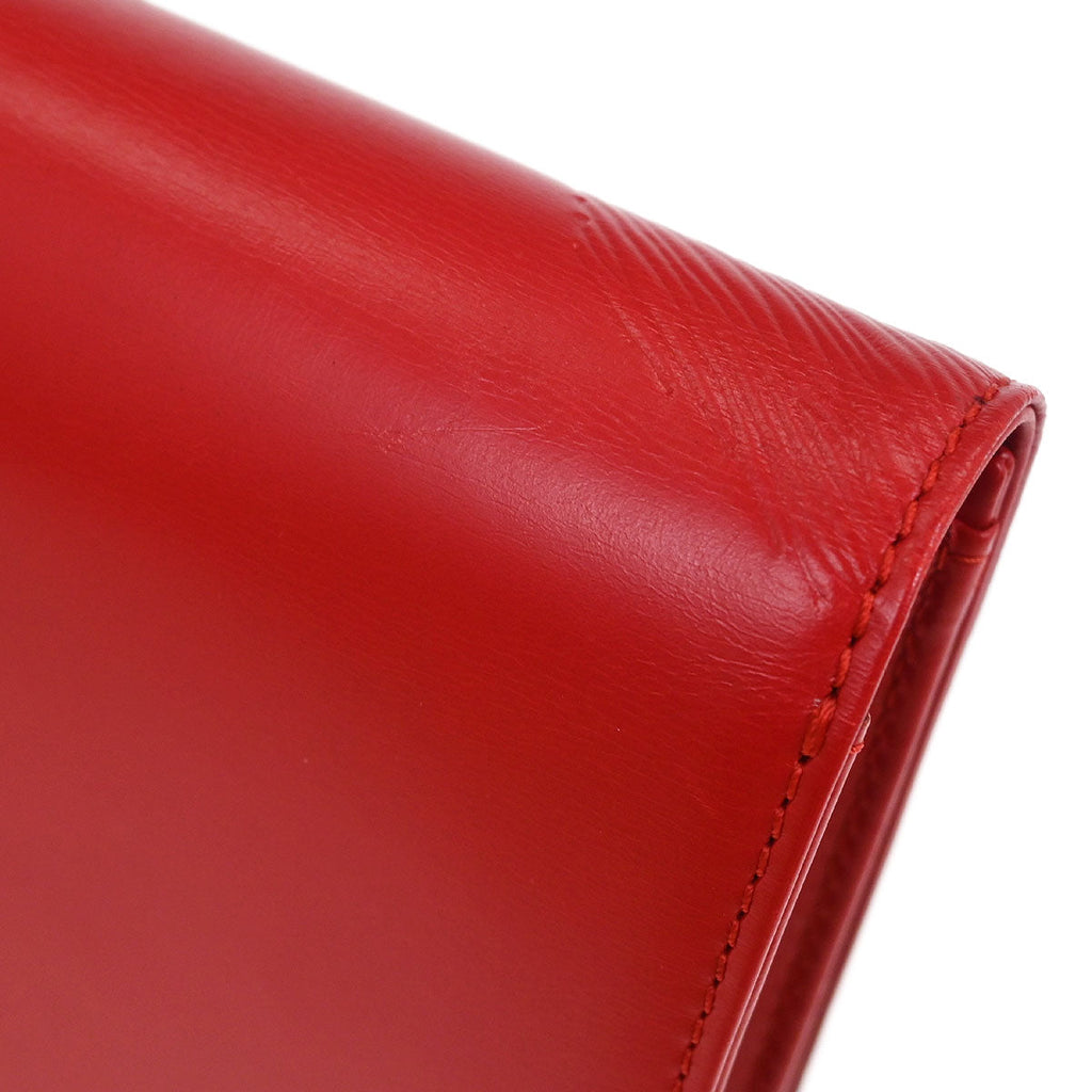 Louis Vuitton 1991 Red Opera Aegean Clutch Handbag M63967