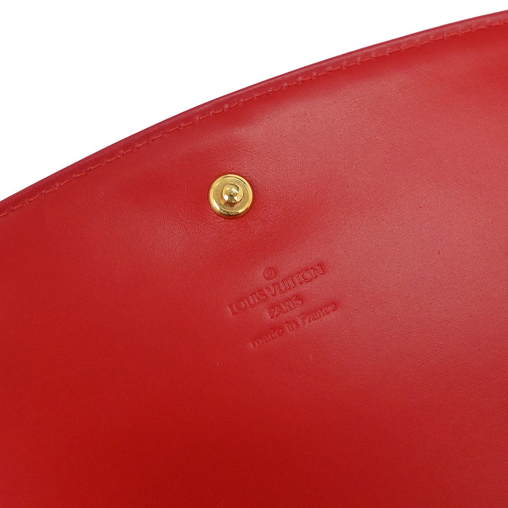 Louis Vuitton 1991 Red Opera Aegean Clutch Handbag M63967