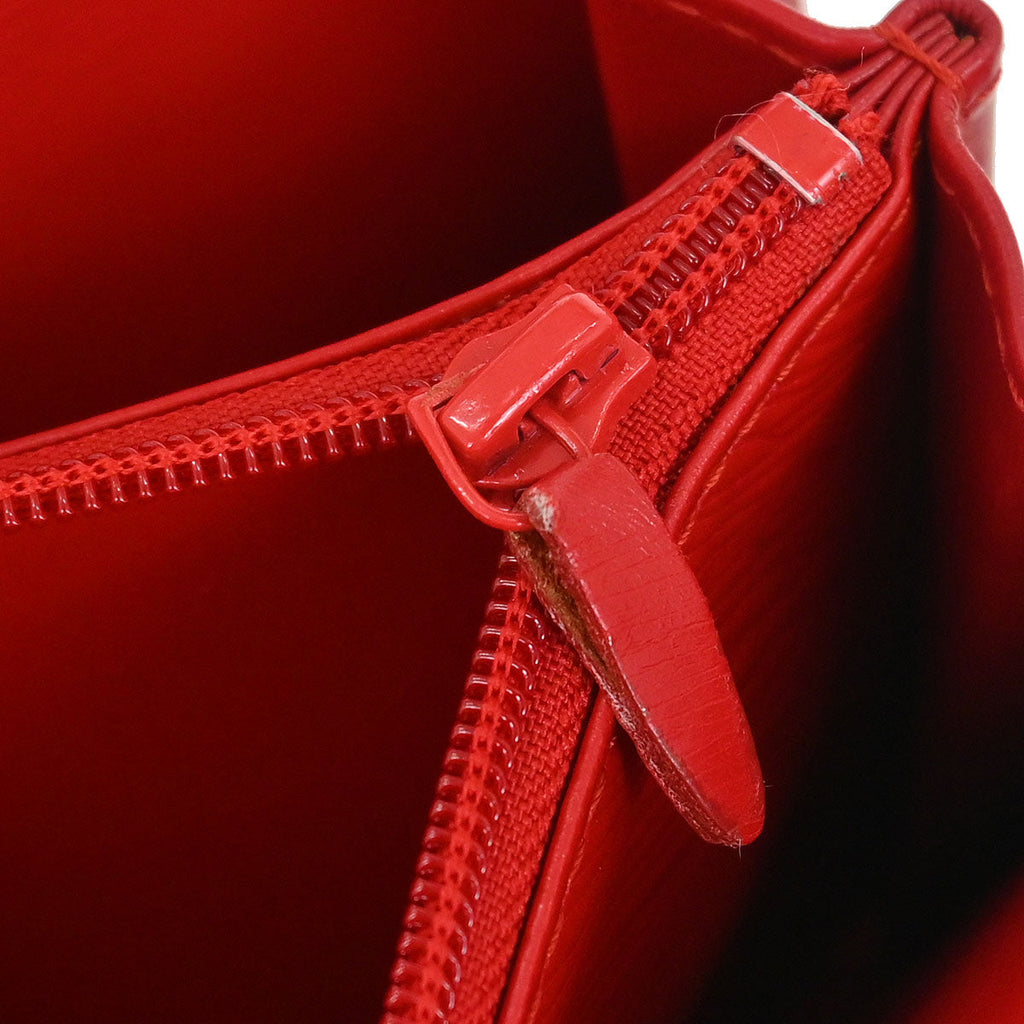 Louis Vuitton 1991 Red Opera Aegean Clutch Handbag M63967
