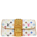 Louis Vuitton 2009 White Multicolor Pochette Courtney Clutch Bag M45639