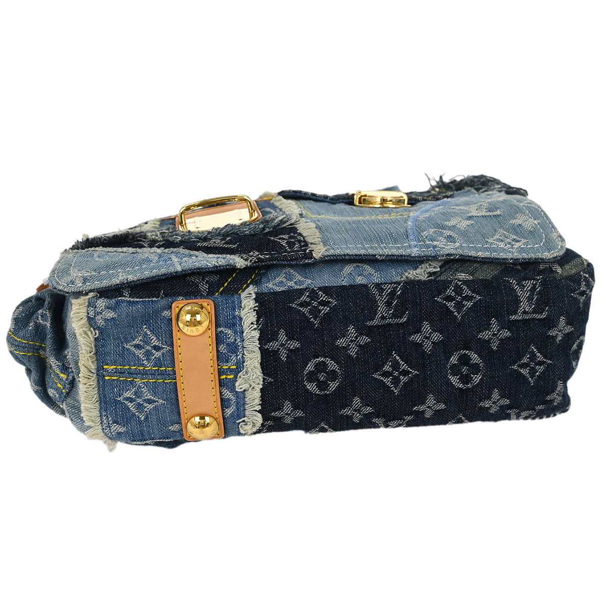 Louis Vuitton 2007 Monogram Denim Patchwork Postie 2way Handbag M95374