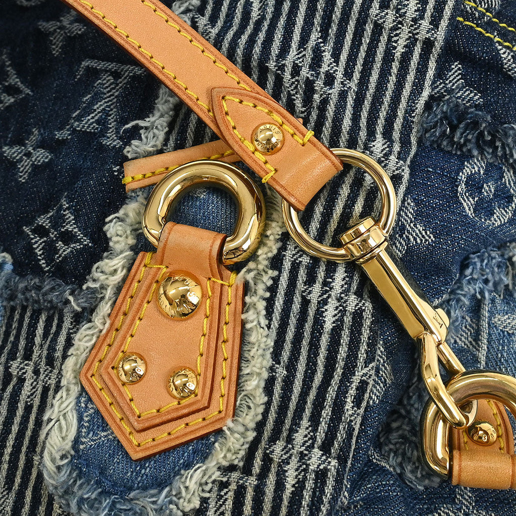 Louis Vuitton 2007 Monogram Denim Patchwork Postie 2way Handbag M95374