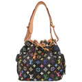 Louis Vuitton 2009 Black Monogram Multicolor Petite Noe Handbag M42230