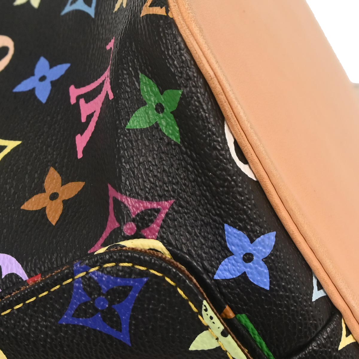 Louis Vuitton 2009 Black Monogram Multicolor Petite Noe Handbag M42230