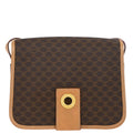 Celine Brown PVC Macadam Shoulder Bag