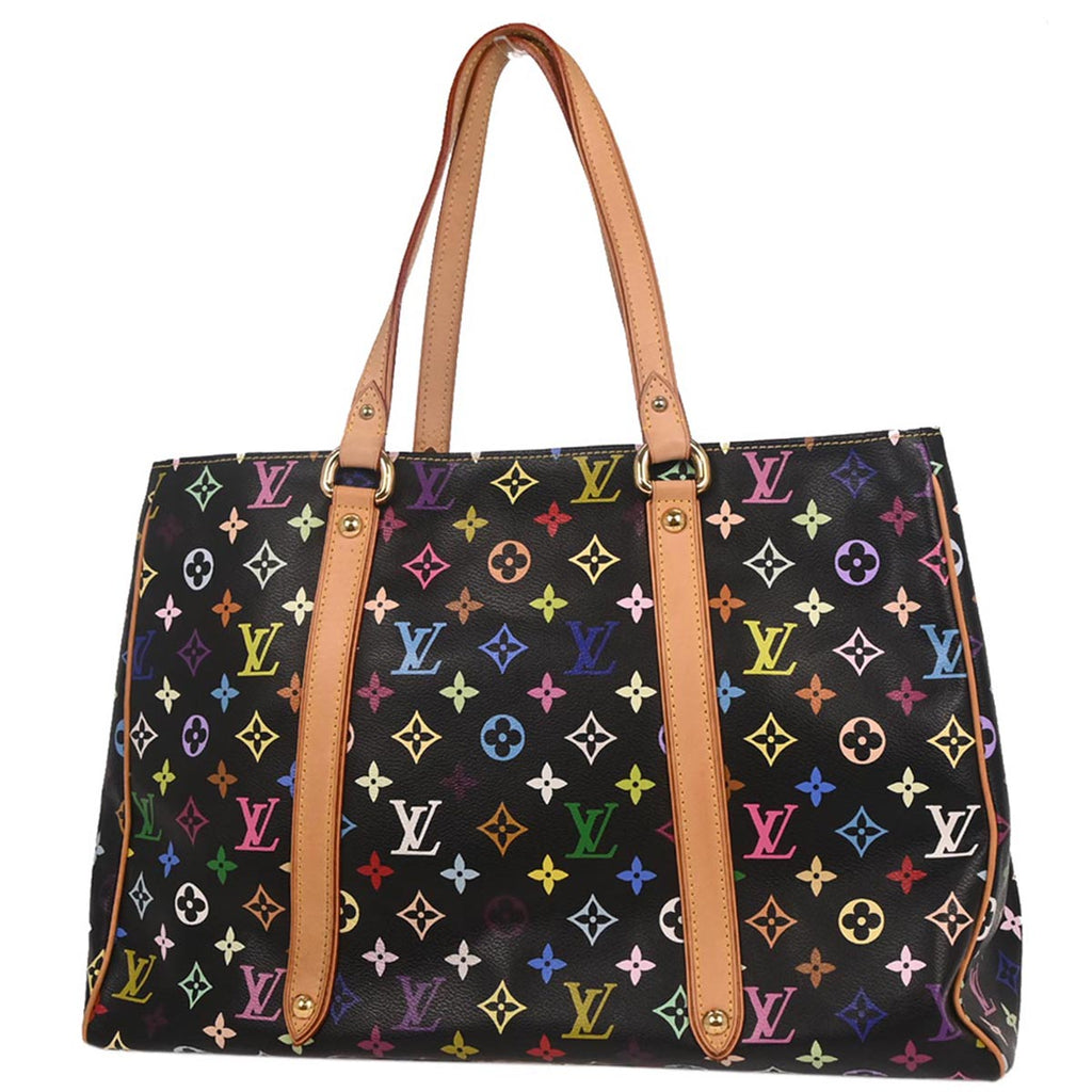 Louis Vuitton 2006 Black Monogram Multicolor Aurelia GM Tote Bag M40101