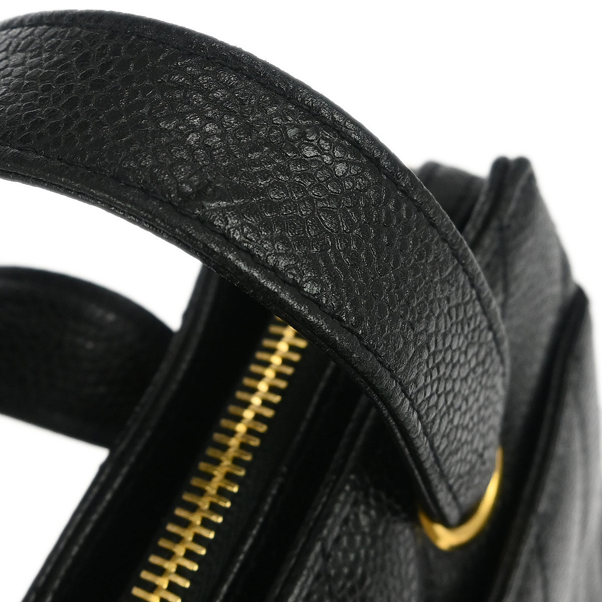 Chanel Black Calfskin Chevron Shoulder Bag