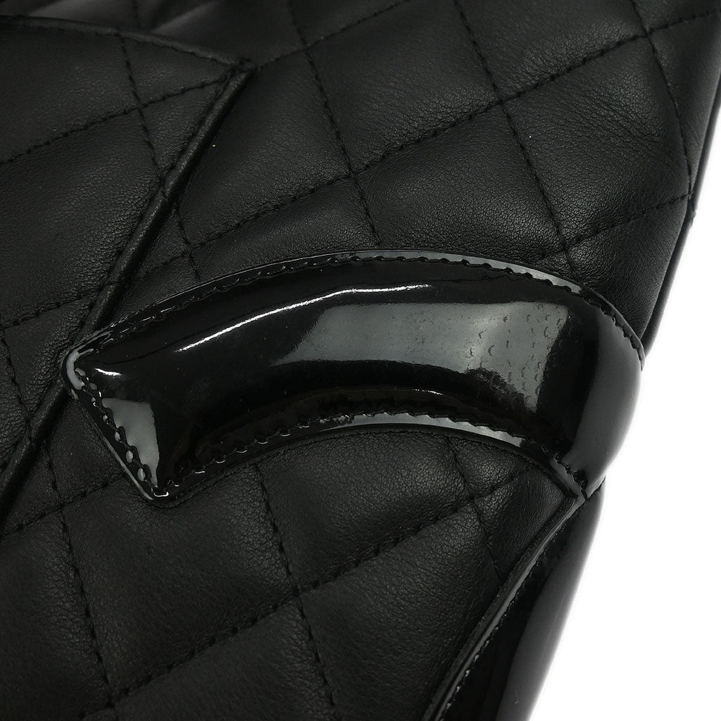 Chanel 2005-2006 Black Calfskin Cambon Ligne Handbag