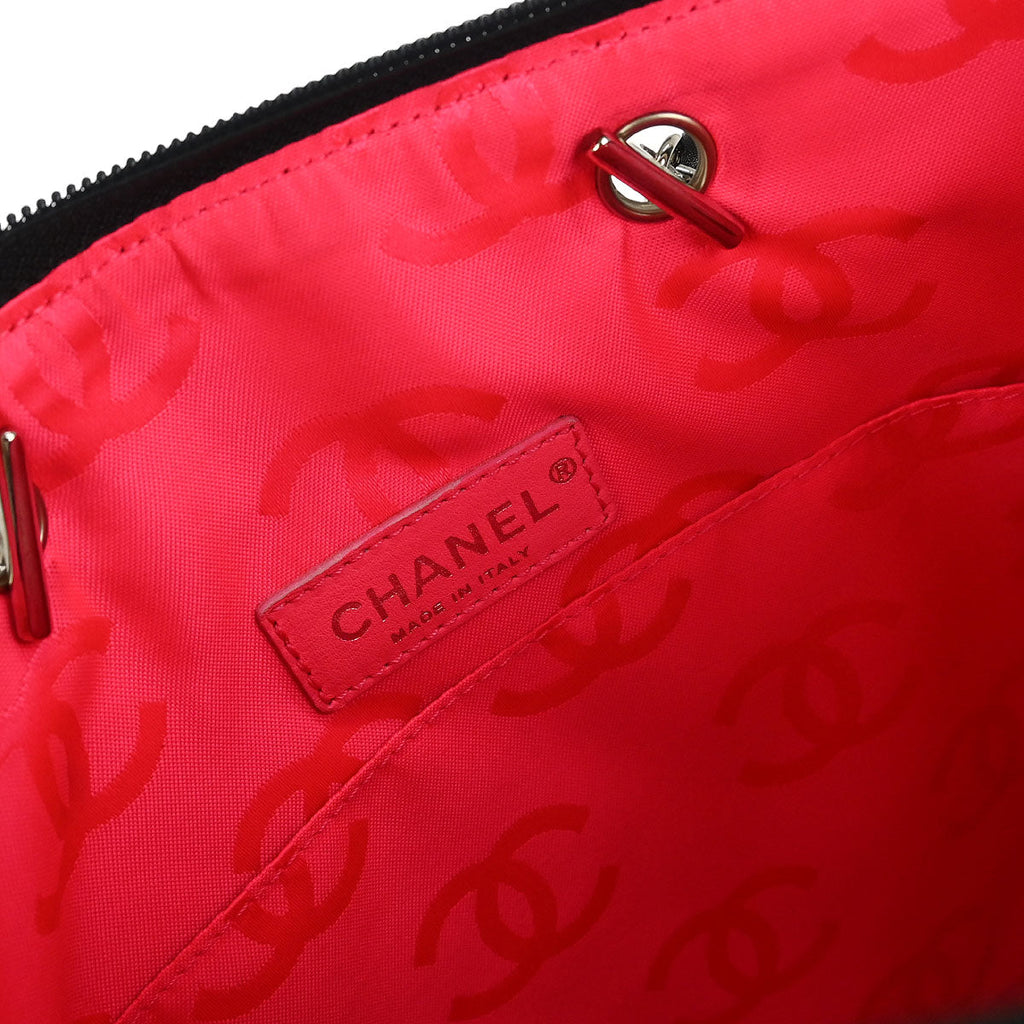 Chanel 2005-2006 Black Calfskin Cambon Ligne Handbag