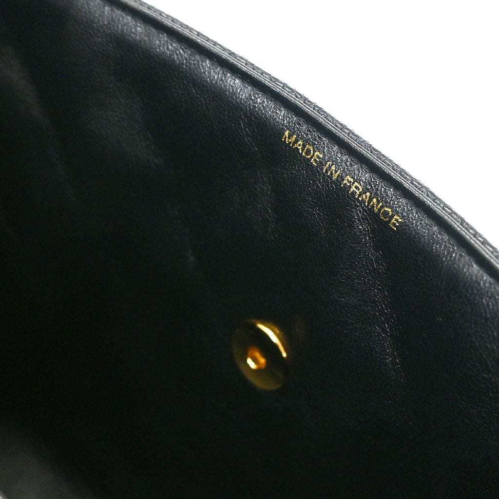 Chanel 1996-1997 Black Caviar Kelly Top Handle Handbag