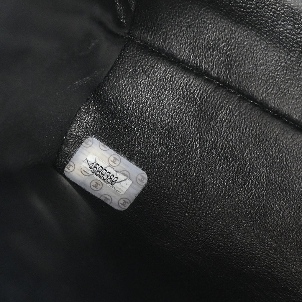 Chanel 1996-1997 Black Caviar Kelly Top Handle Handbag