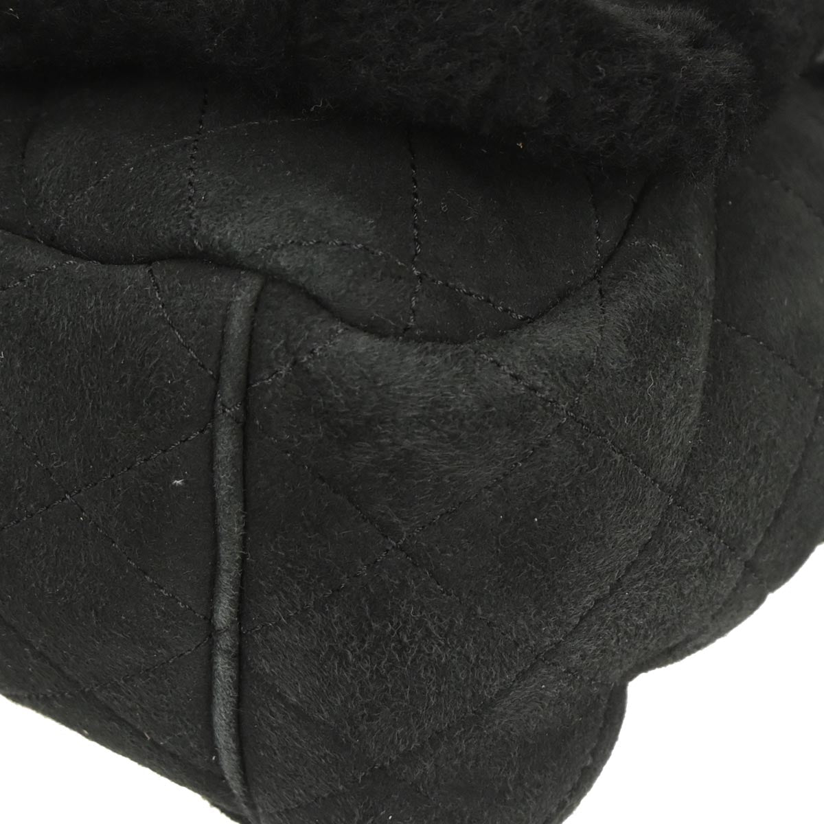 Chanel 2005-2006 Black Sheepskin Mouton Handbag