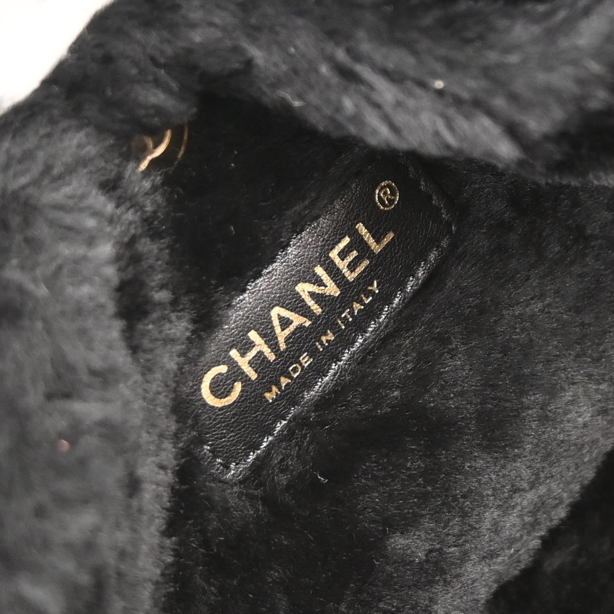 Chanel 2005-2006 Black Sheepskin Mouton Handbag
