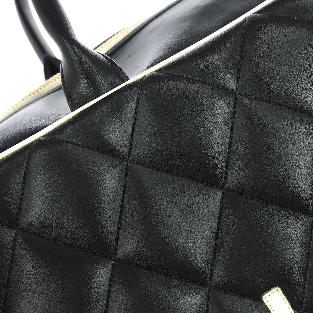 Chanel Black Calfskin Bowling Bag