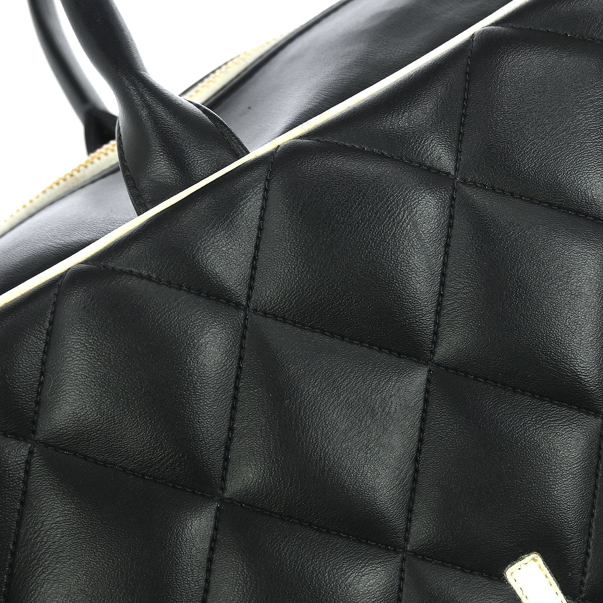 Chanel Black Calfskin Bowling Bag