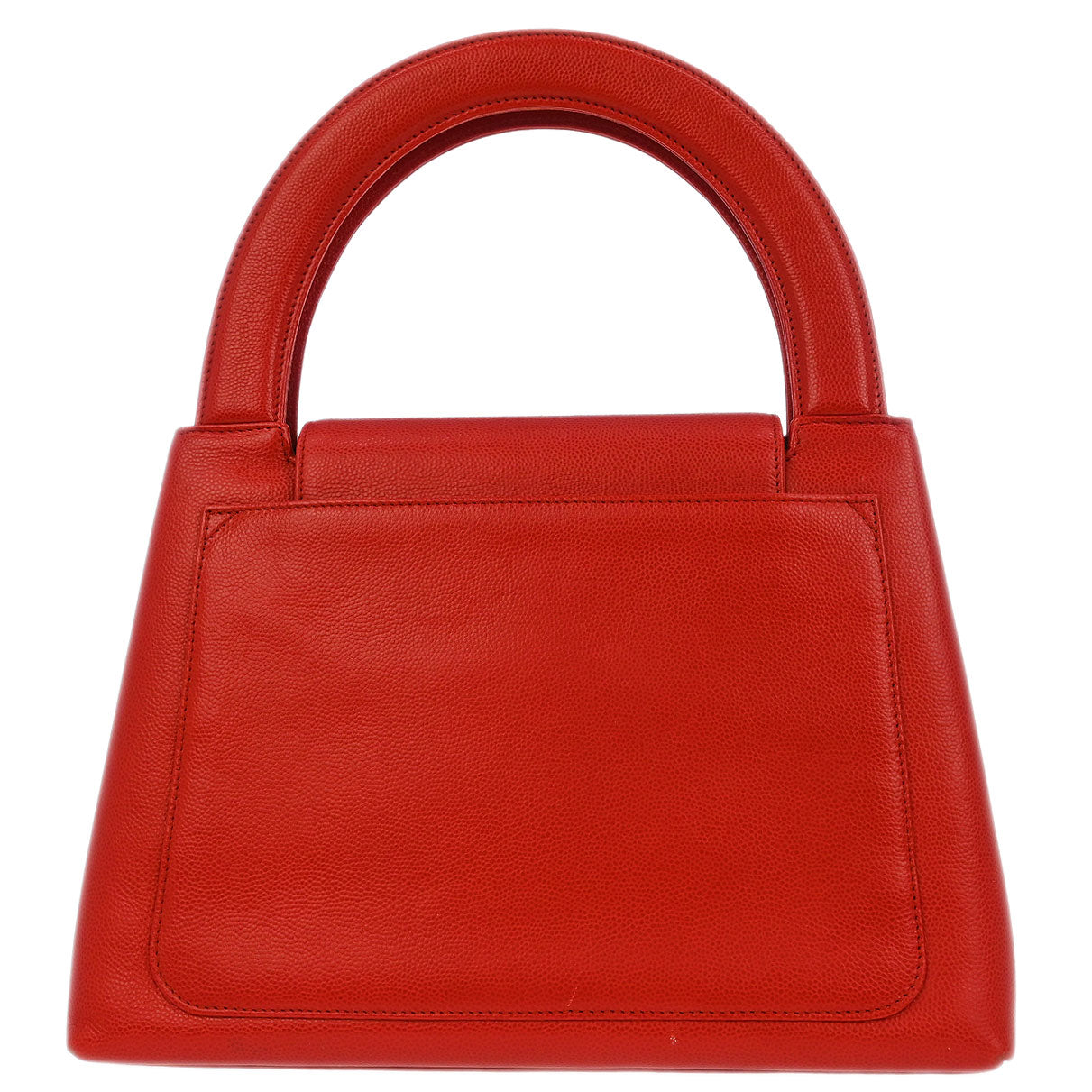 Chanel 1997-1999 Red Caviar Handbag