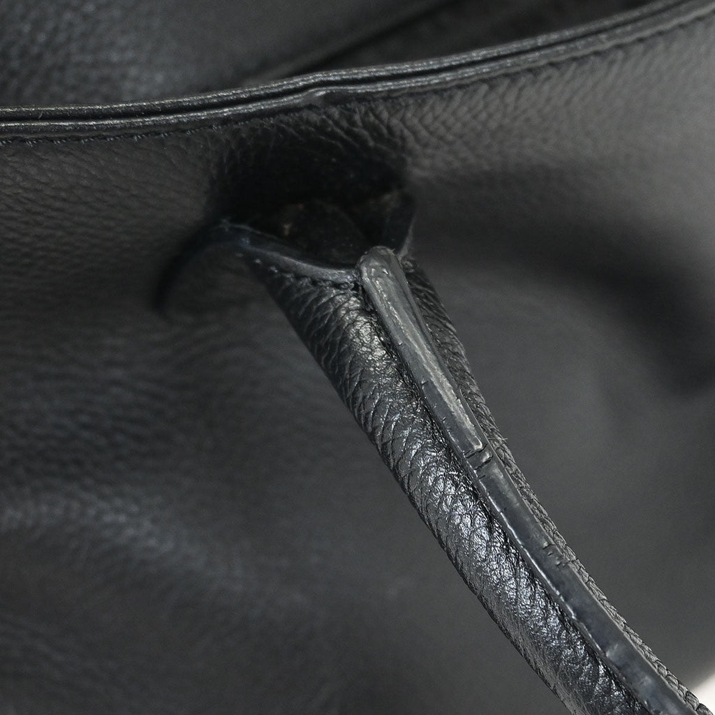 Chanel 2005-2006 Black Calfskin Mademoiselle Lock Cerf Executive Tote Bag