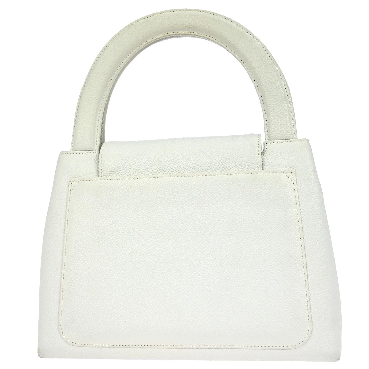 Chanel White Caviar Handbag