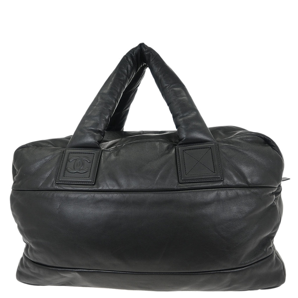 Chanel Black Calfskin Coco Cocoon Handbag