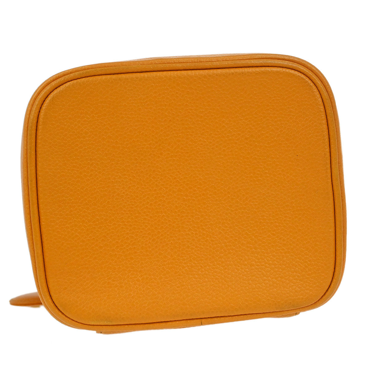 Chanel 1997-1999 Orange Caviar Timeless Vanity Handbag