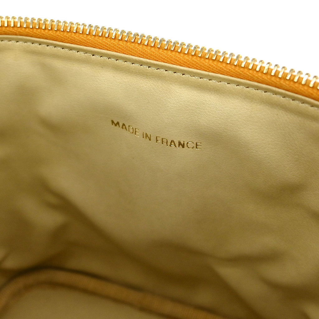 Chanel 1997-1999 Orange Caviar Timeless Vanity Handbag