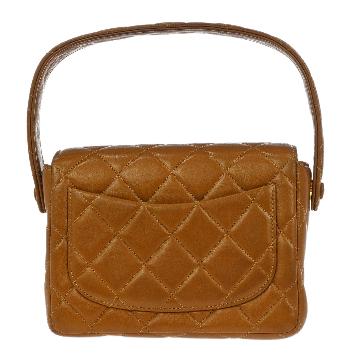 Chanel 1994-1996 Brown Lambskin Handbag