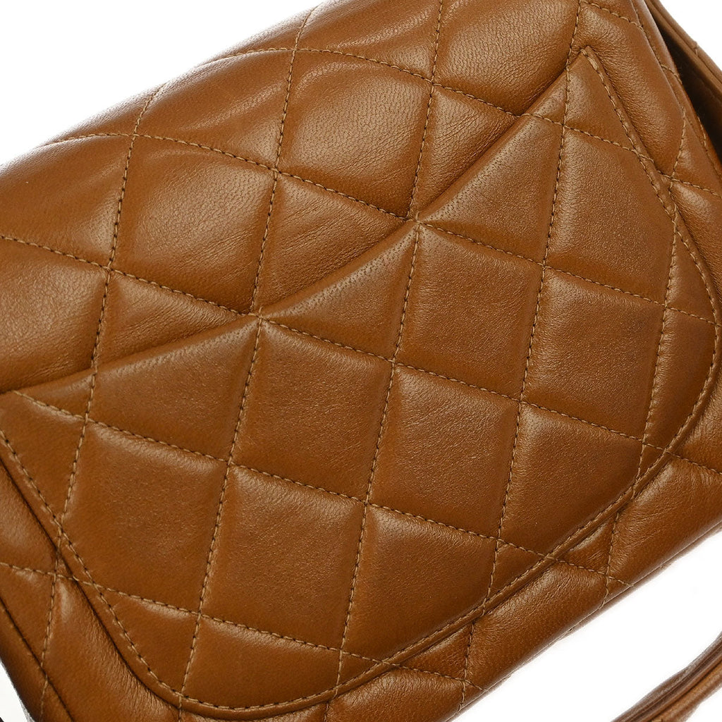 Chanel 1994-1996 Brown Lambskin Handbag