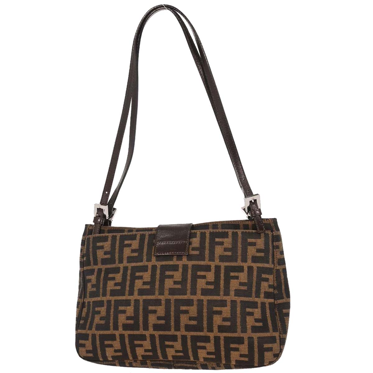 Fendi Brown Canvas Zucca Handbag