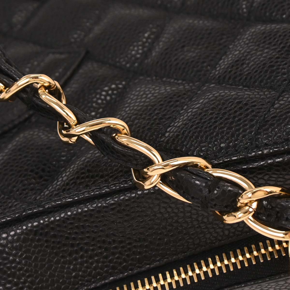 Chanel 2004-2005 Black Caviar Hobo Bag
