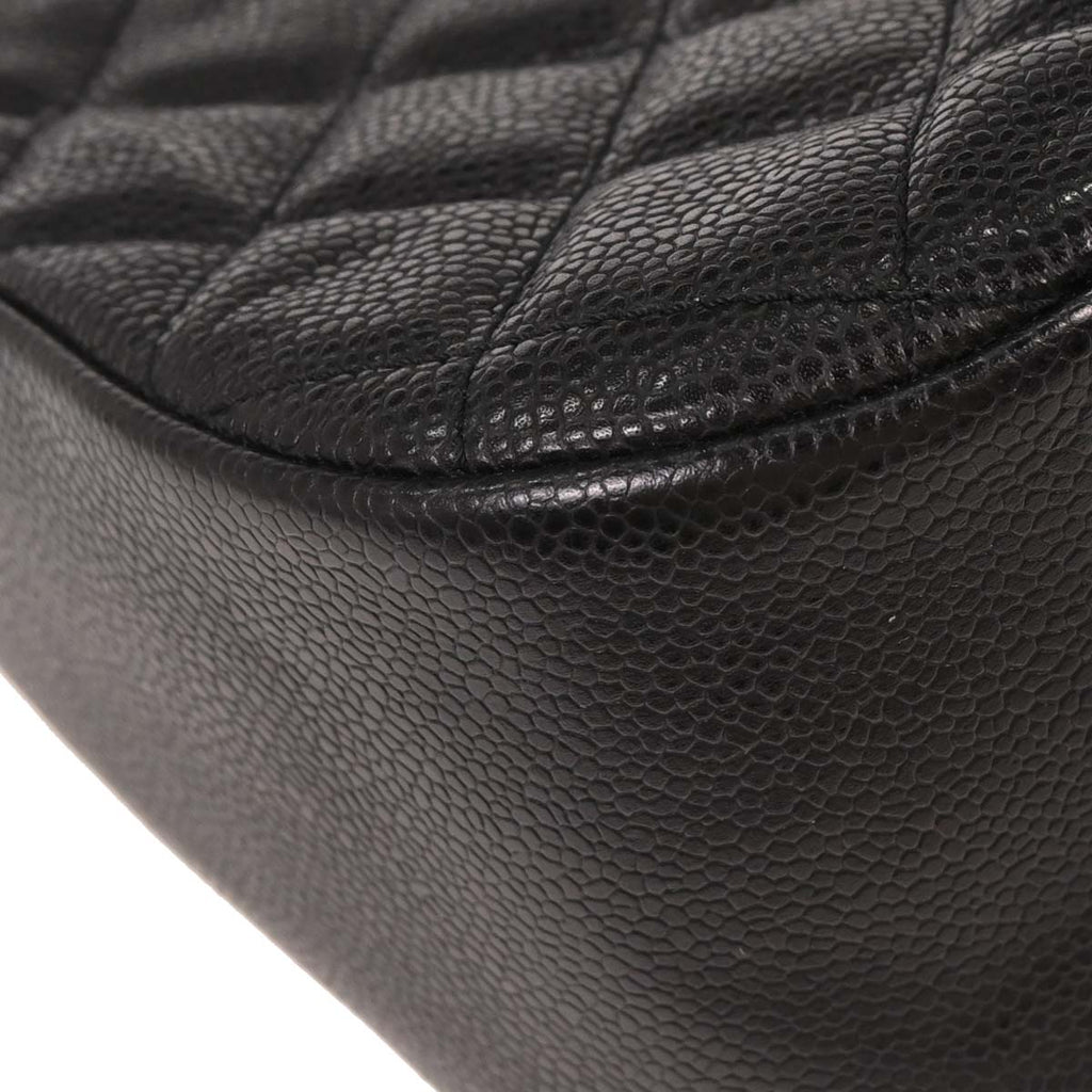 Chanel 2004-2005 Black Caviar Hobo Bag