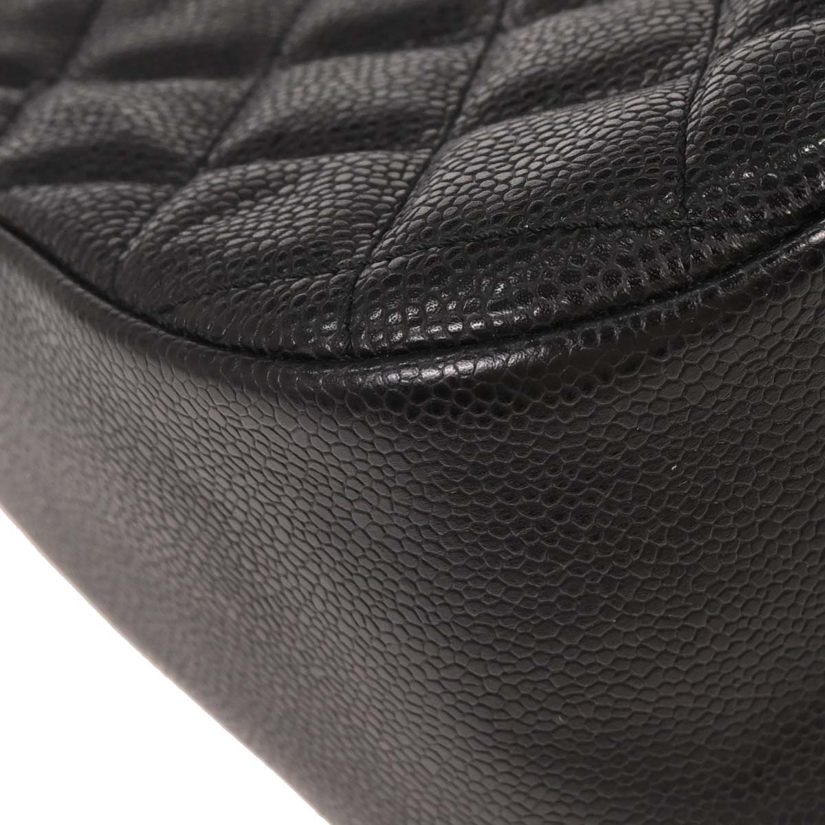 Chanel 2004-2005 Black Caviar Hobo Bag