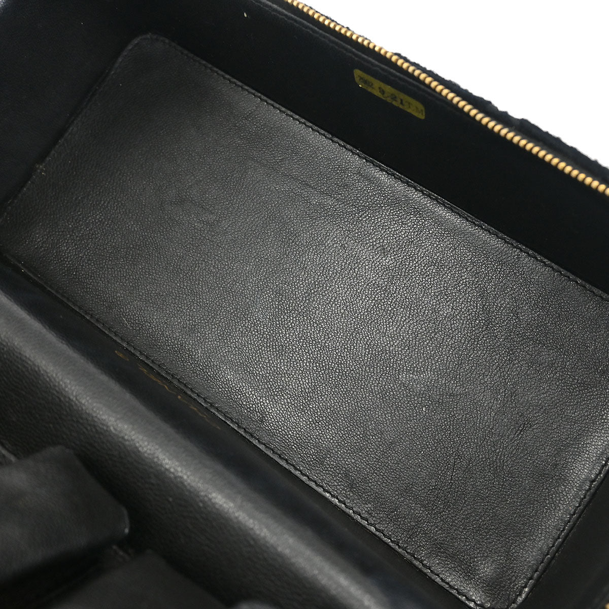 Chanel Black Wool Wild Stitch Vanity Handbag