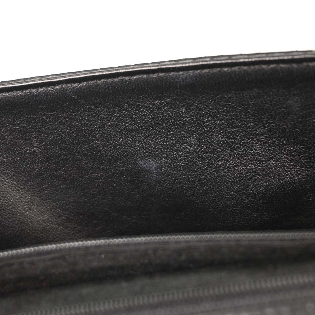 Chanel Black Perforated Calfskin Shoulder Bag