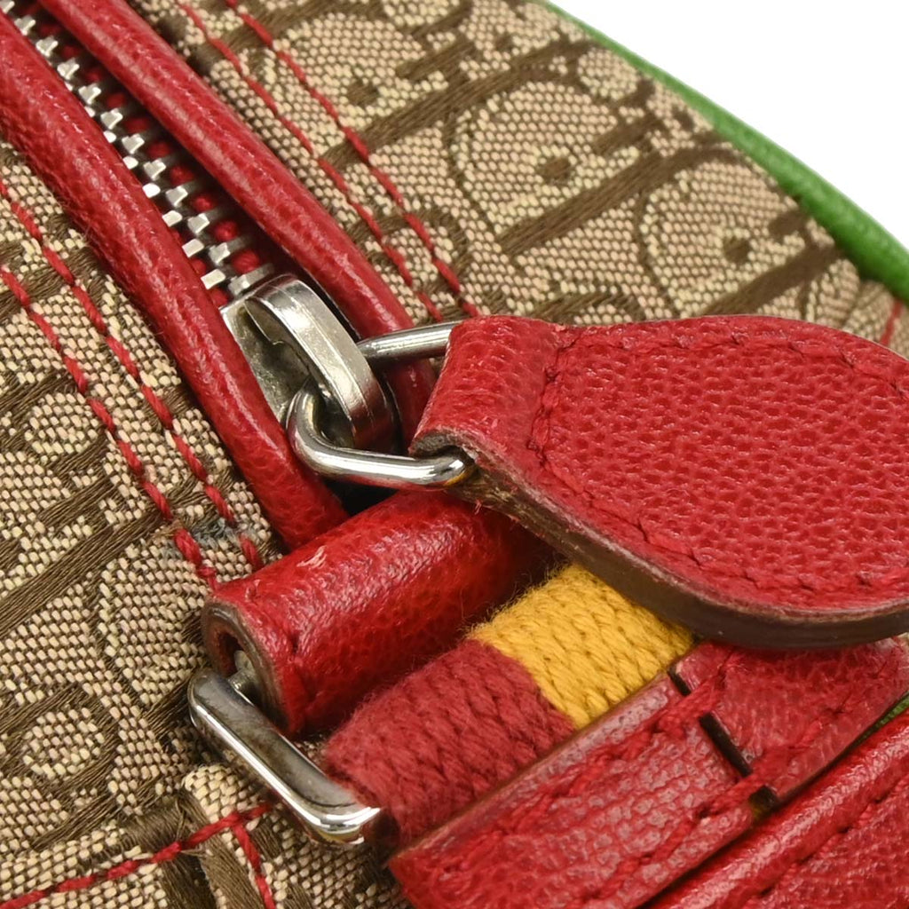 Christian Dior Rasta-Color Trotter Saddle Shoulder Bag