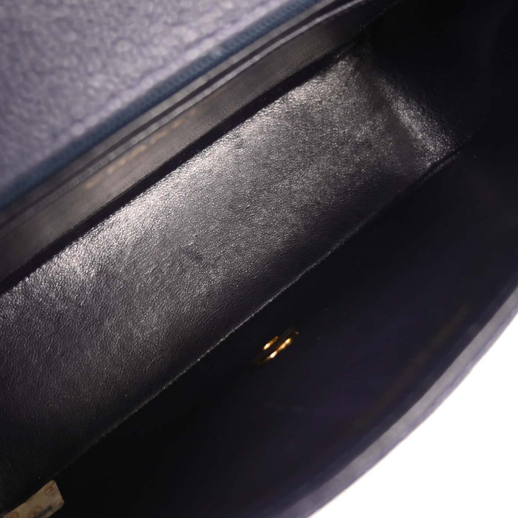 Chanel Navy Caviar Small Diana Shoulder Bag