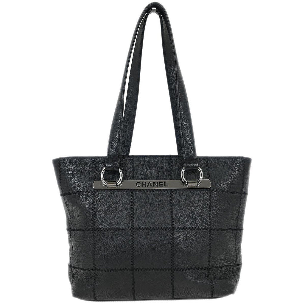 Chanel Black Caviar Chocobar Tote Bag