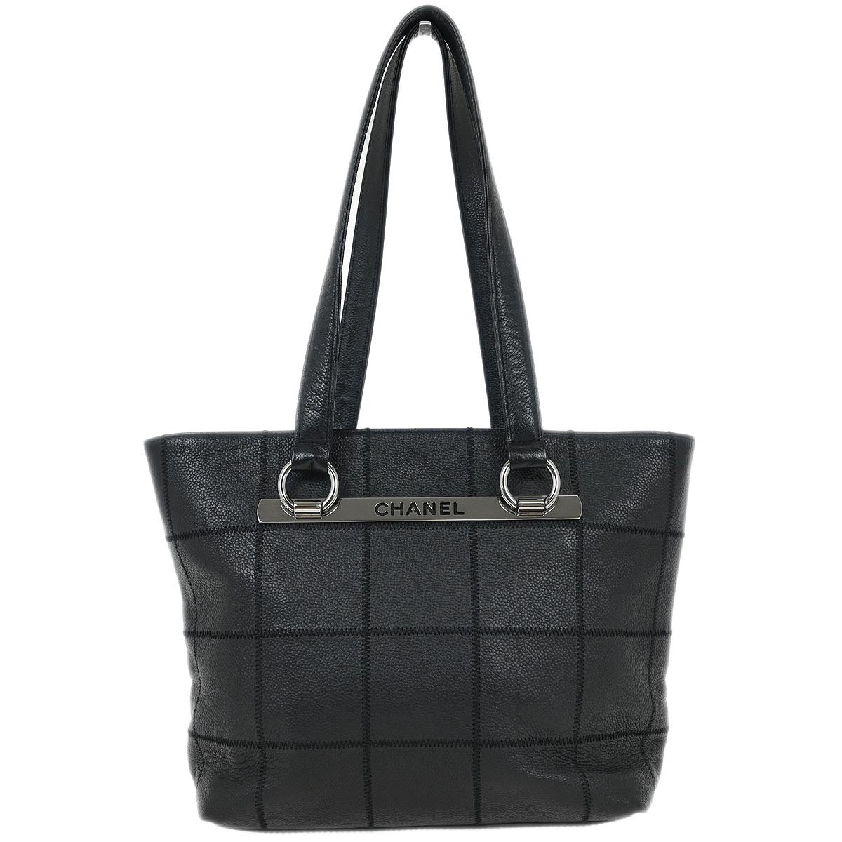 Chanel Black Caviar Chocobar Tote Bag
