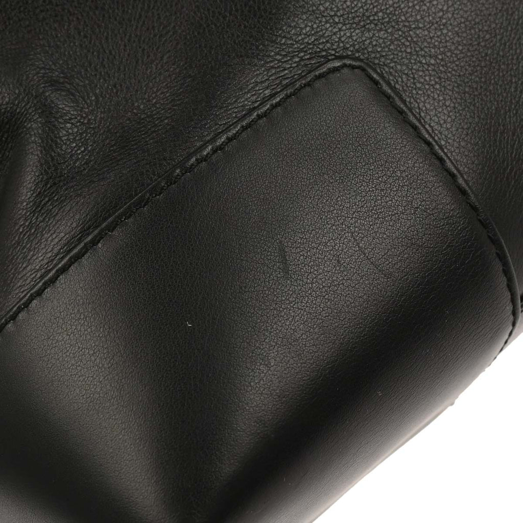 Loewe Black Leather Tote Handbag